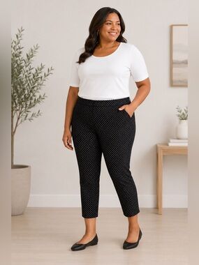 Lane Bryant cropped pants womens size 18